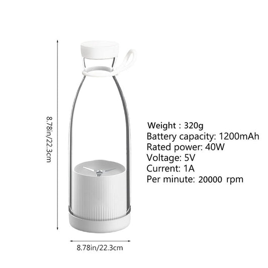 Portable USB Rechargeable Blender Bottle