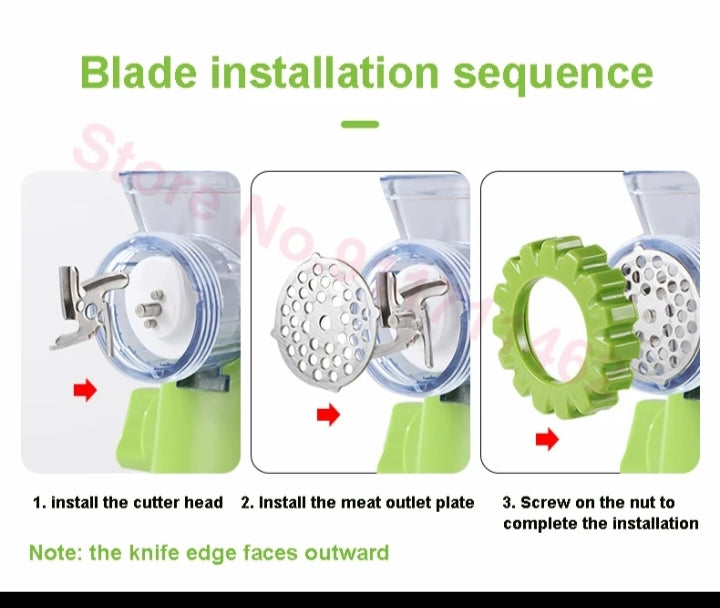 Grinder High-Quality Multifunctional Meat Mincer Vegetable Chopper Blender Home Kitchen Cooking Tools (random color)