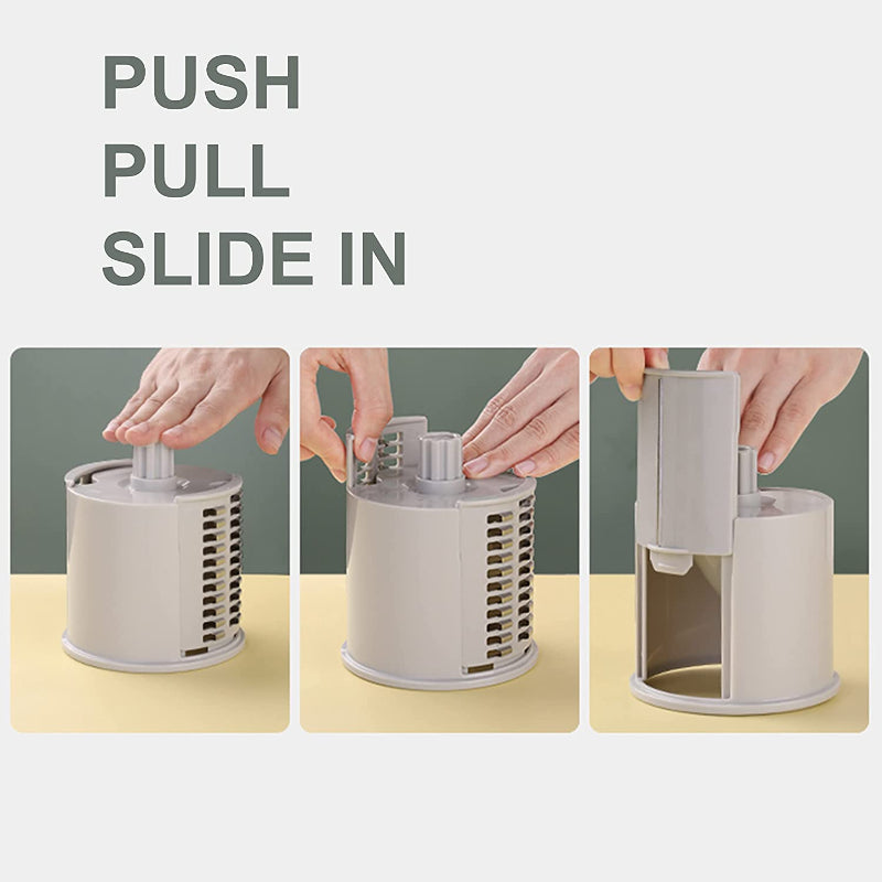 4 in 1 Multi-Function Vegetable Cutter & Slicer with Stainless Steel Blades